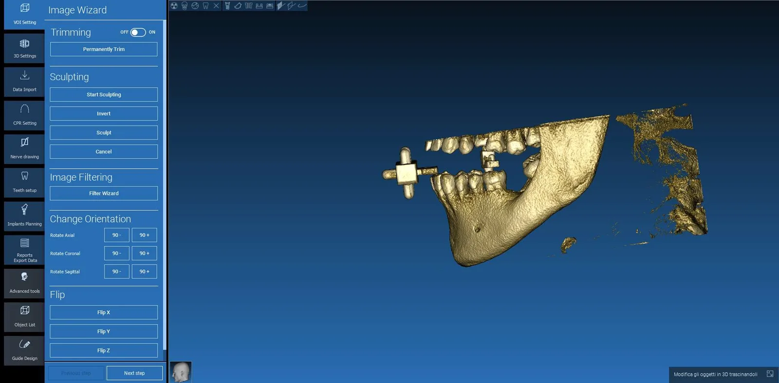 Image Wizard in RealGUIDE