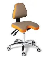 BQE ComfortMove Medical 4 met oranje zitting en taupe rugleuning