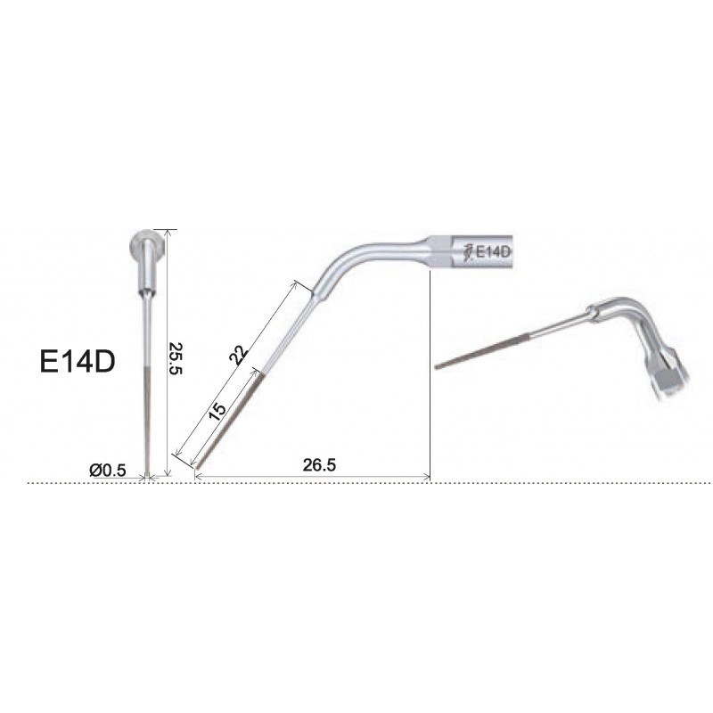 Woodpecker E14D endo-tip met waterkoeling (2)