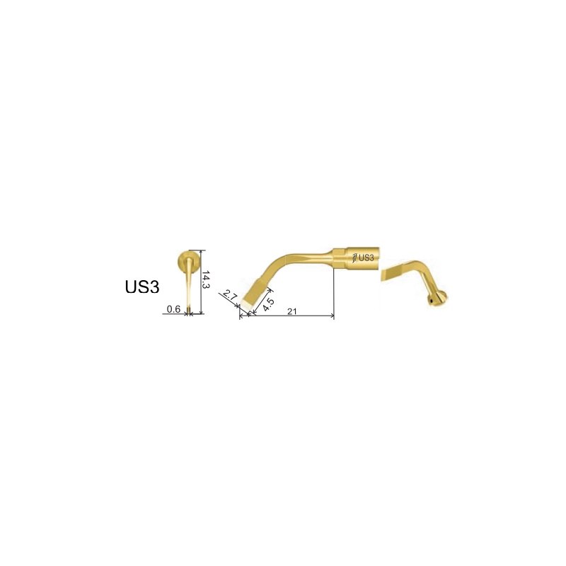 Woodpecker US3 ultrachirurgische tip voor botchirurgie (2)