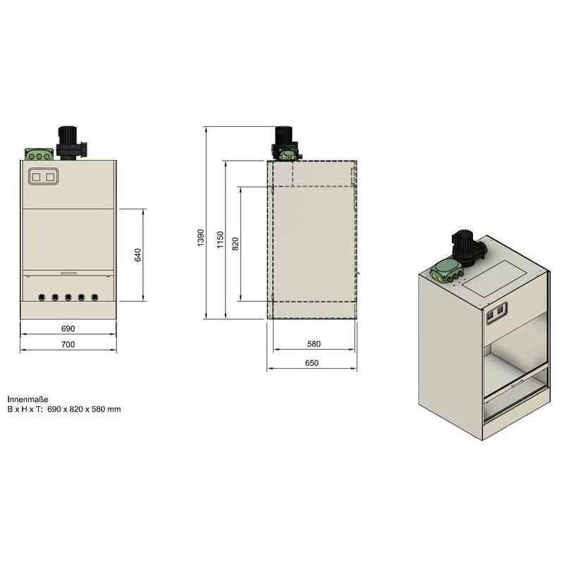 BDT afzuigkast AS3D430.700 voor resindampen van 1 3D-print (4)