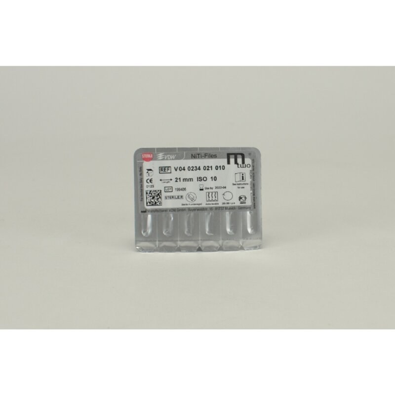 VDW Mtwo NiTi-vijl, 10/.04, 21 mm, 16 mm werkdeel (2)