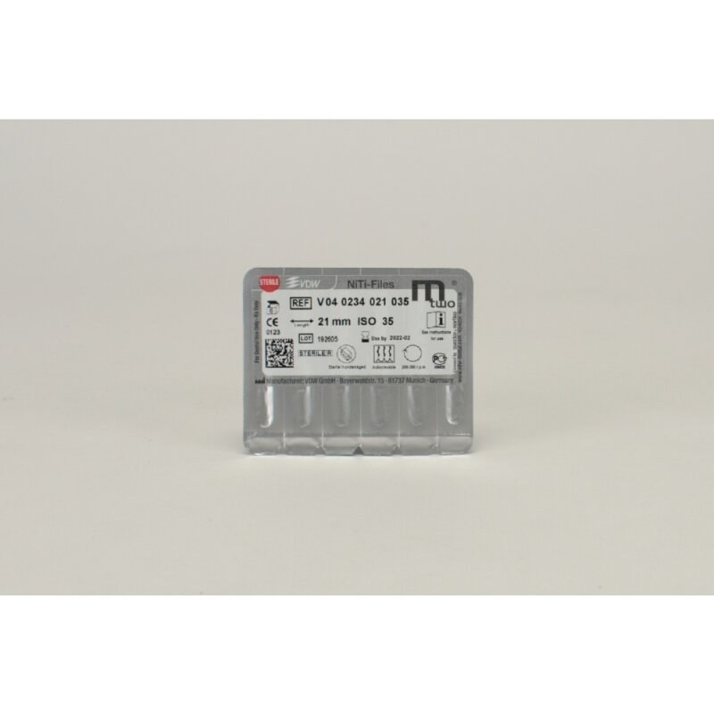 VDW Mtwo NiTi-vijl, 35/.04, 21 mm, werkdeel 16 mm (2)