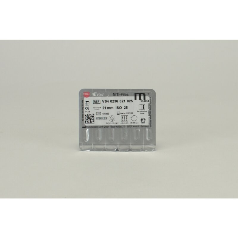 VDW Mtwo NiTi-vijl, 25/.06, 21 mm, werkdeel 16 mm (2)