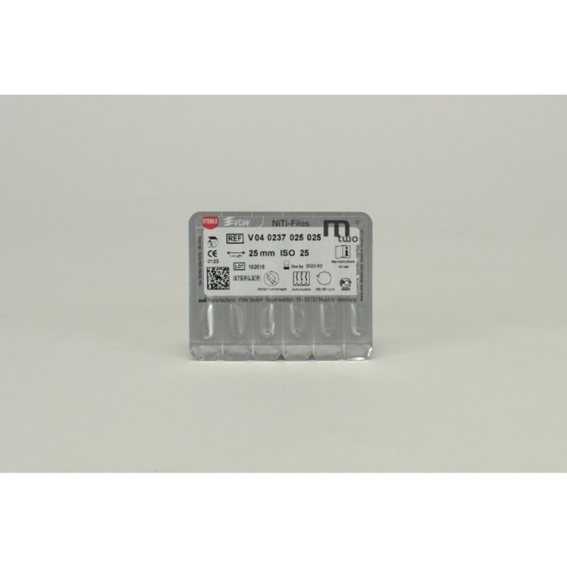 VDW Mtwo NiTi-vijl, 25/.07, 25 mm, werkdeel 16 mm (2)