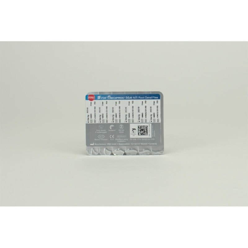 VDW Reciproc blue vijl, R50, 31 mm, 6 stuks (2)