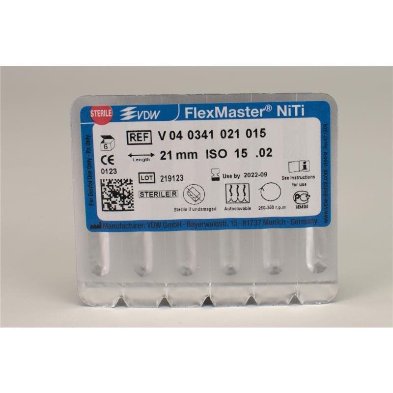 VDW FlexMaster vijl, taper 02, ISO 15, 21 mm, 6 stuks (3)