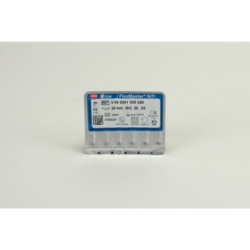 VDW FlexMaster vijl, taper 02, ISO 20, 25 mm, 6 stuks (2)