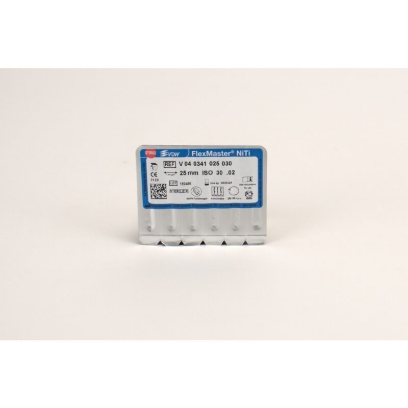 VDW FlexMaster vijl, taper 02, ISO 30, 25 mm, 6 stuks (2)