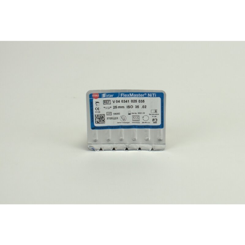 VDW FlexMaster vijl, taper 02, ISO 35, 25 mm, 6 stuks (2)
