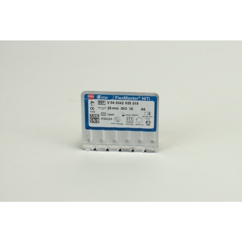 VDW FlexMaster roterende vijl, .04 taper, ISO 15, 25 mm (2)