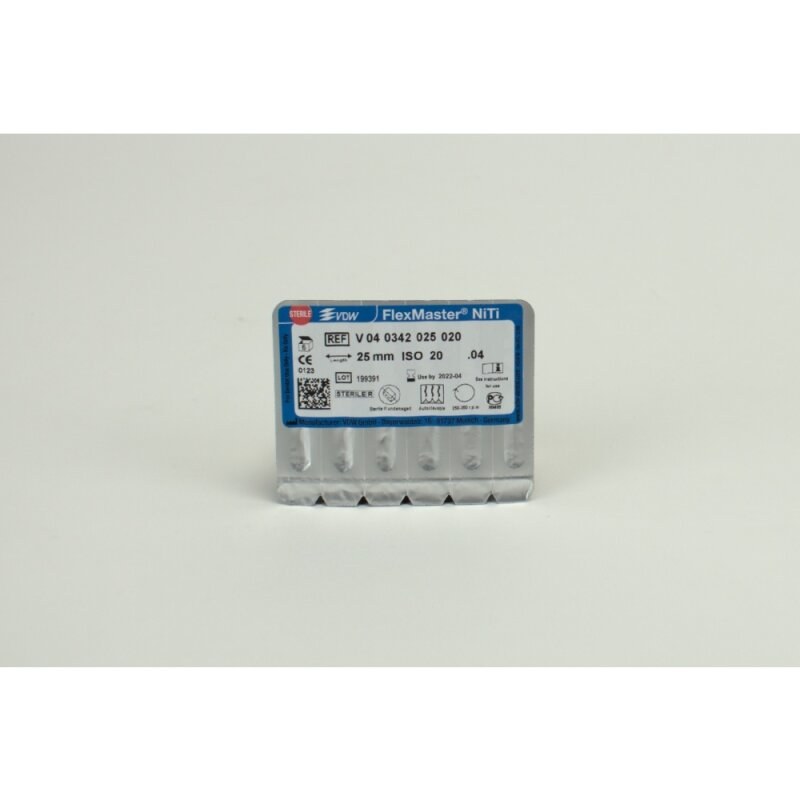 VDW FlexMaster Taper .04 roterende vijl, ISO 20, 25 mm (2)
