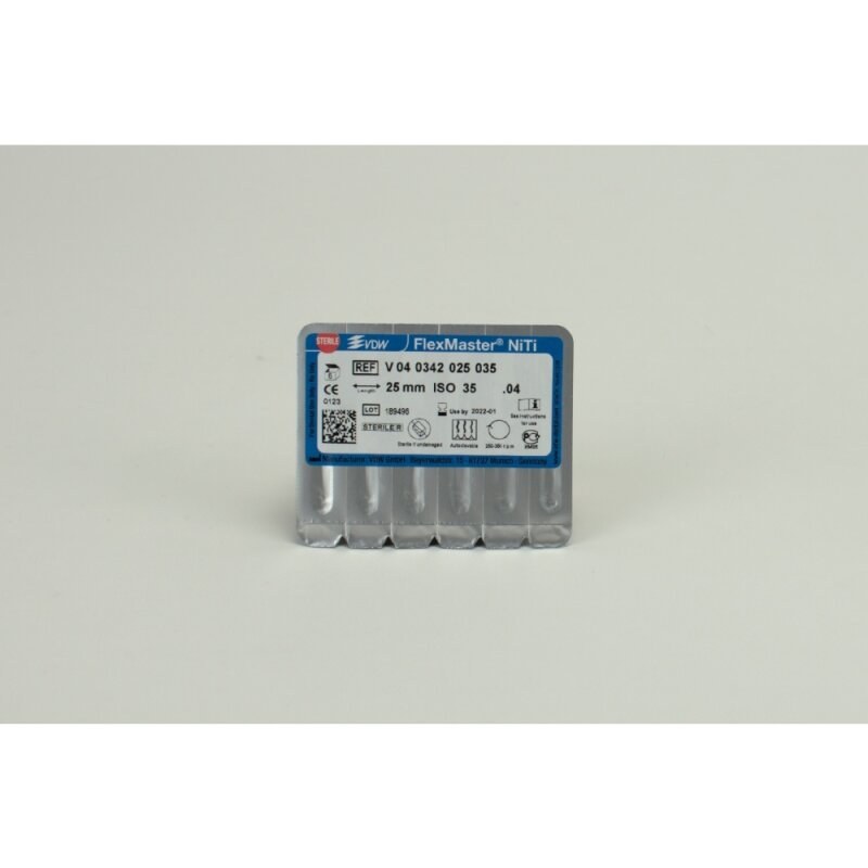 VDW FlexMaster Taper .04 wortelkanaalvijl, ISO 35, 25 mm (2)