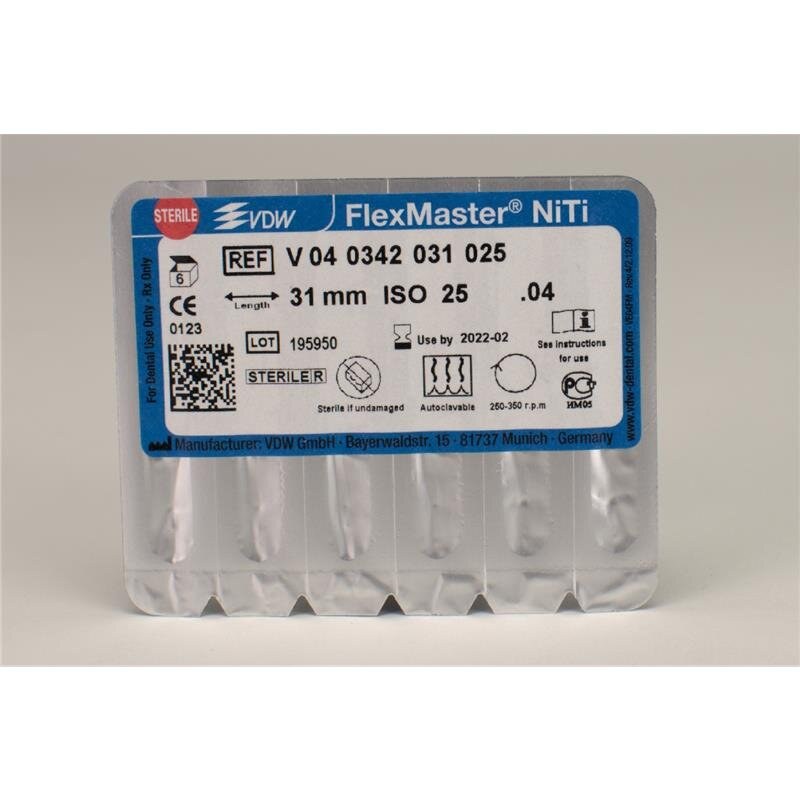 VDW FlexMaster Taper .04 342/25 vijl, ISO 25, 31 mm (2)