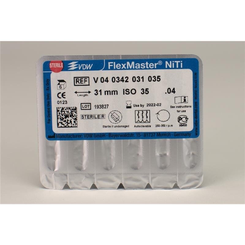 VDW FlexMaster Taper .04 endodontische vijl, ISO 35, 31 mm (3)