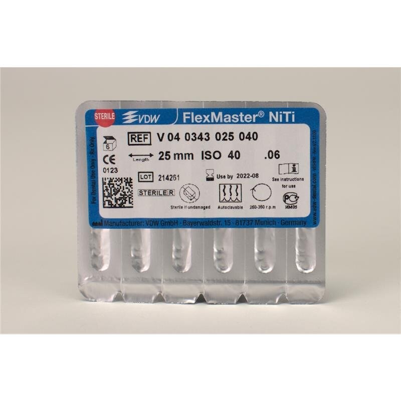 VDW FlexMaster 343/40 roterende NiTi-vijl, taper .06, 25 m (3)