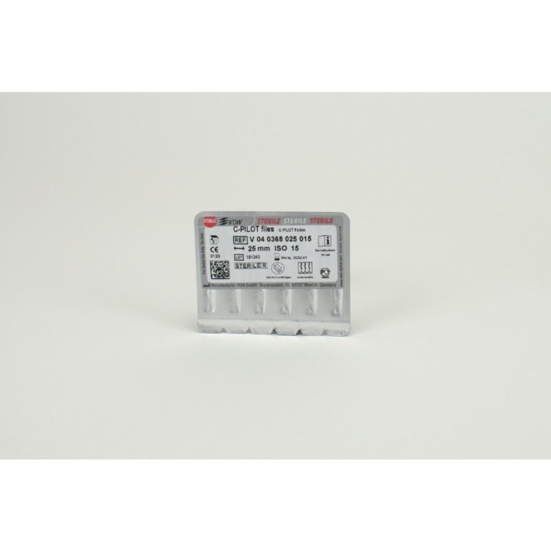 VDW C-PILOT handvijlen, steriel, ISO 015, 25 mm (2)