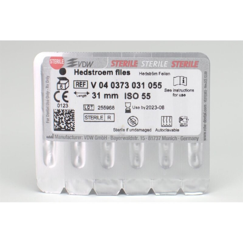VDW Sterile Hedströmfeilen, ISO 55, 31 mm (2)