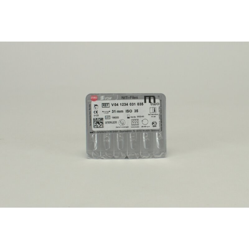 VDW Mtwo NiTi-vijl, 35/.04, 31 mm, werkdeel 21 mm (2)