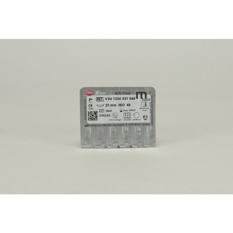 VDW Mtwo 40/.04 NiTi-vijl, 31 mm, werkdeel 21 mm (2)