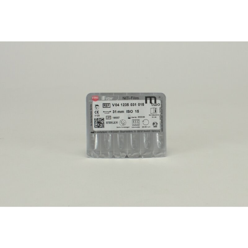VDW Mtwo NiTi-vijl, 15/.05, 31 mm, werkdeel 21 mm (2)