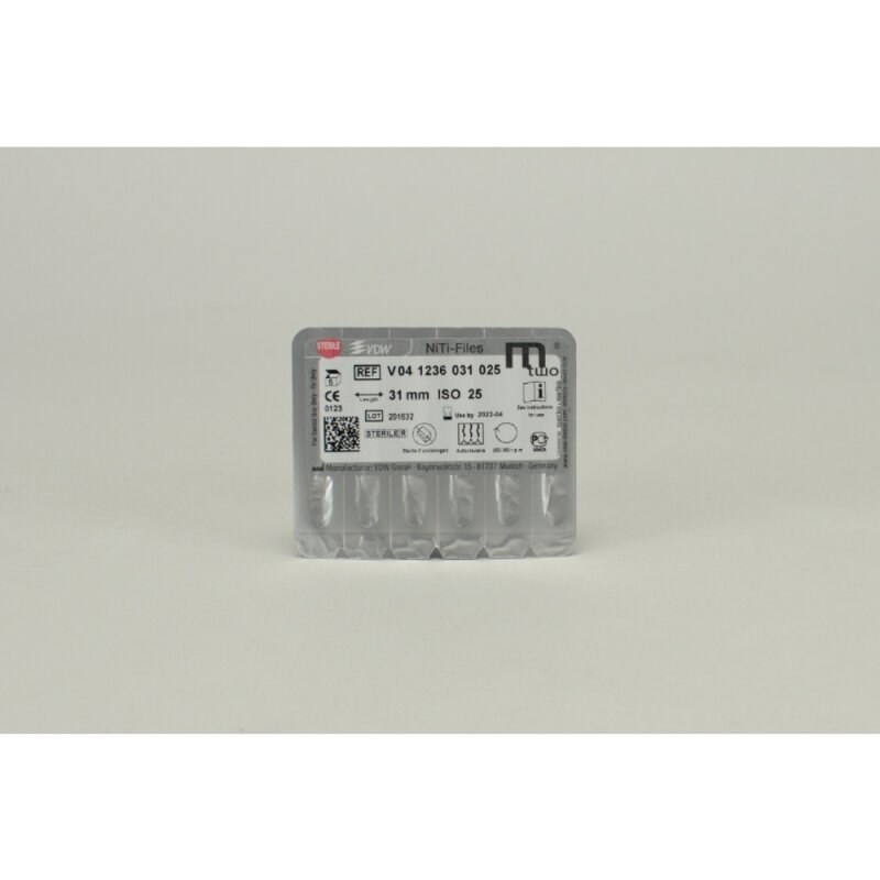 VDW Mtwo NiTi-vijl, 25/.06, 31 mm, werkdeel 21 mm (2)