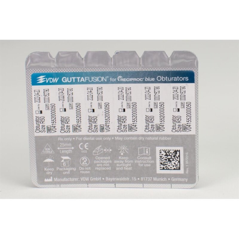 VDW Guttafusion for Reciproc blue R50 obturator (2)