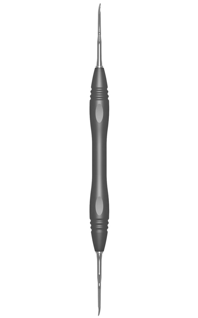 LUCAS, bone curette, 17 cm, d/e., size 86, PEEK handle (4)
