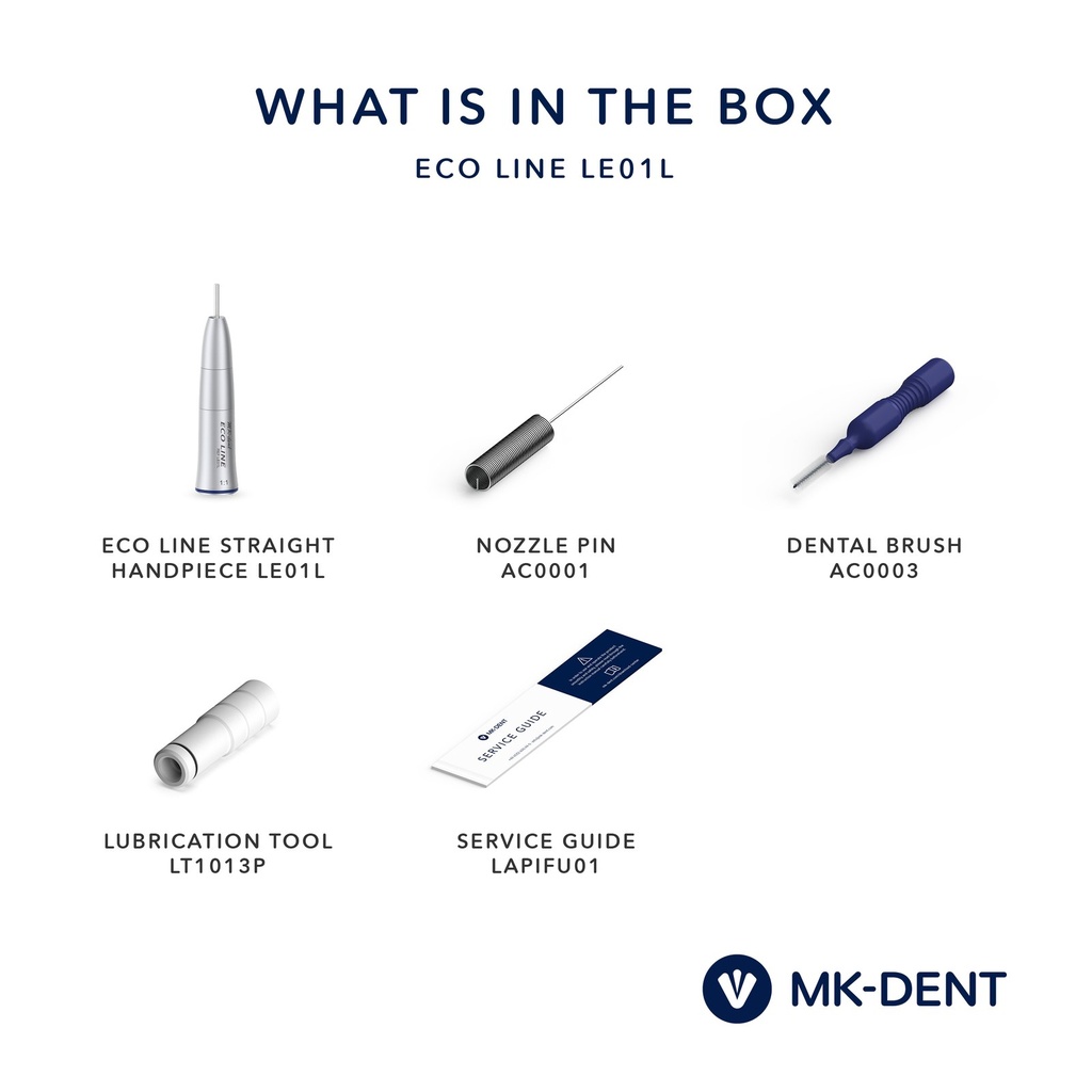 MK-dent LE01L handstuk Eco Line, 1:1, HP-boren, glasvezell (2)