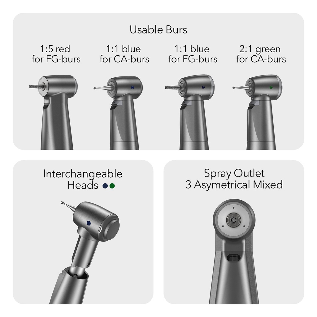 MK-dent LE54P hoekstuk Eco Line, 5,4:1, prophy-cup, zonder (2)