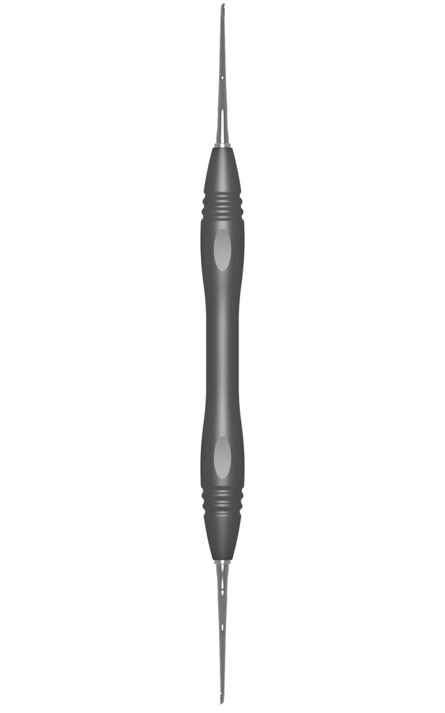 HEMINGWAY, bone curette, 18 cm, size 0, PEEK handle (4)