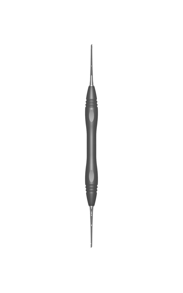 HEMINGWAY, bone curette, 18 cm, size 2, PEEK handle (2)