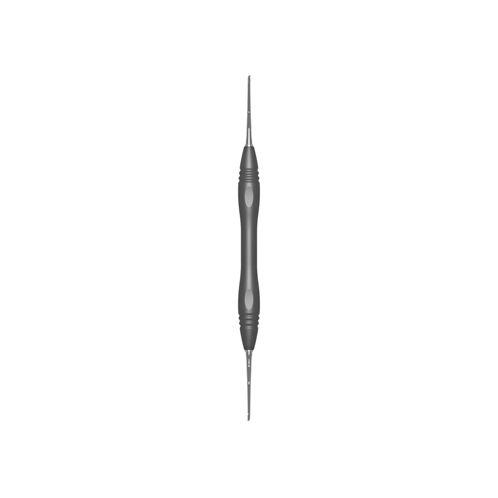 HEMINGWAY, bone curette, 18 cm, size 2, PEEK handle (2)
