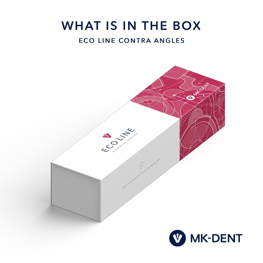MK-dent LE74L hoekstuk Eco Line, 7,4:1, CA-boren, glasveze (8)