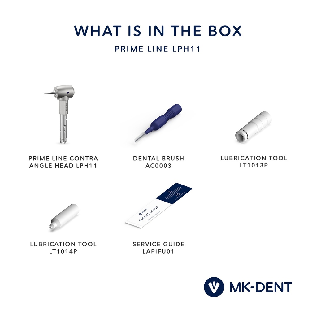 MK-dent LPH11 verwisselbare kop Prime Line, 1:1, CA-boren (6)