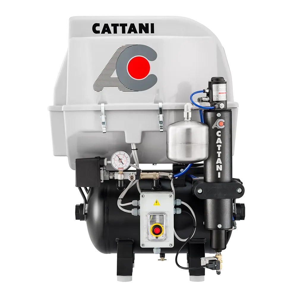 Cattani AC300Q compressor, 3 cilinders met luchtdroger en  (2)