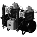 Cattani AC600 compressor, tandem 3 cilinders met 2 luchtdr (2)