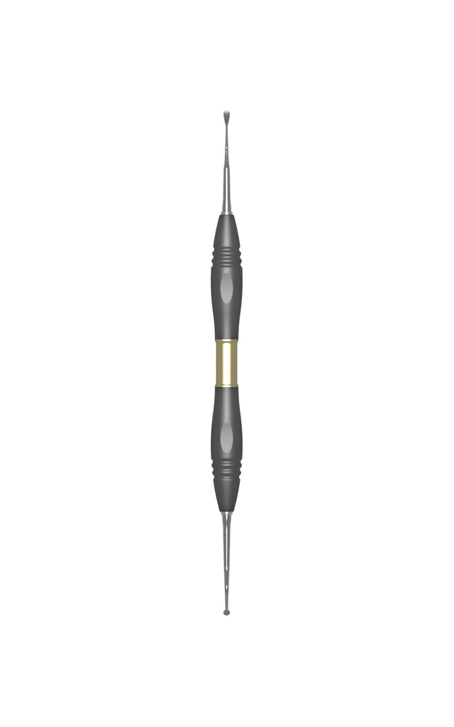 Ustomed Kasaj tunneleringsmes Micro gebogen, 19 cm, PEEK h (3)