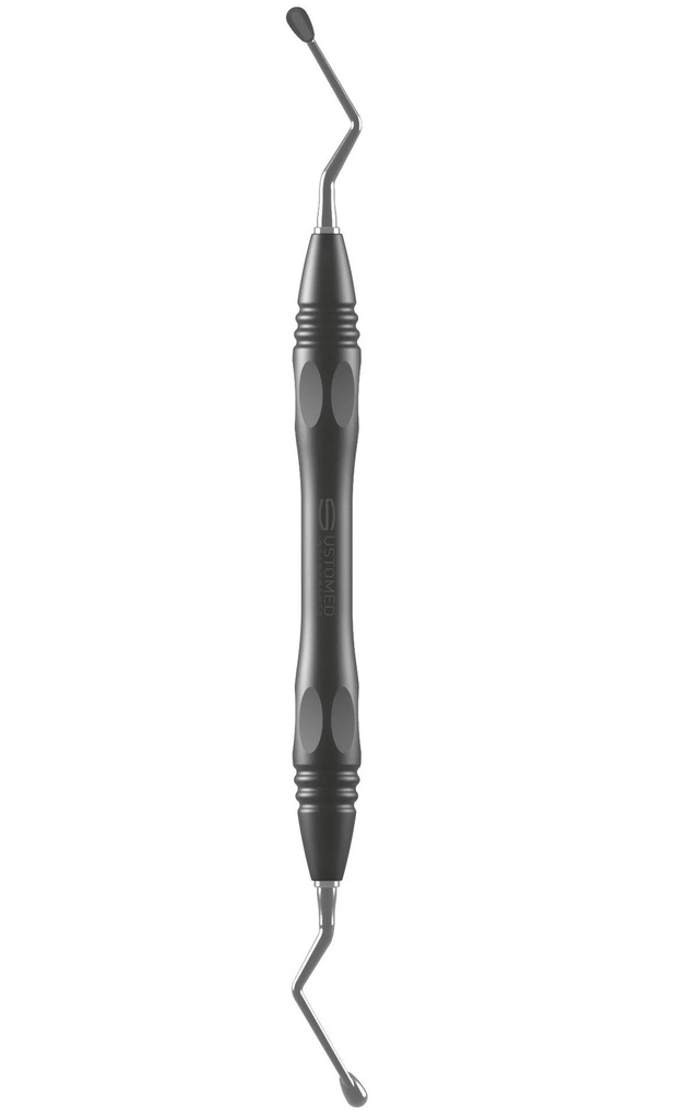 HEMINGWAY, bone curette, 18 cm, size 4, PEEK handle (3)
