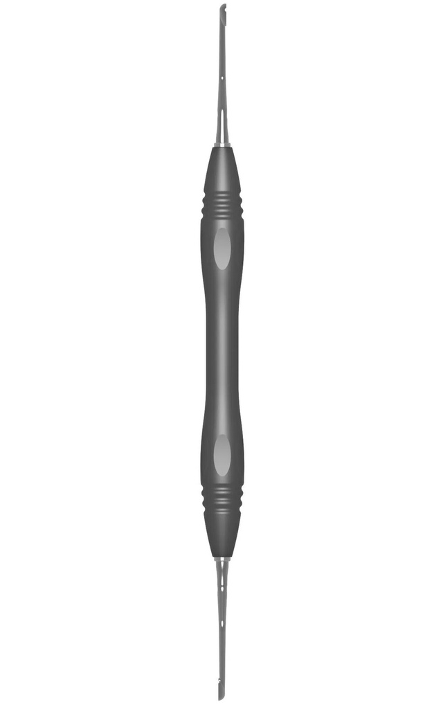 HEMINGWAY, bone curette, 18 cm, size 4, PEEK handle (4)