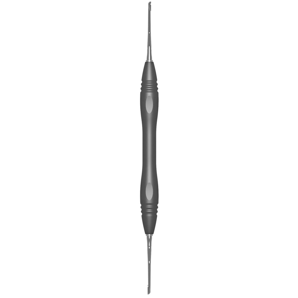 HEMINGWAY, bone curette, 18 cm, size 4, PEEK handle (4)
