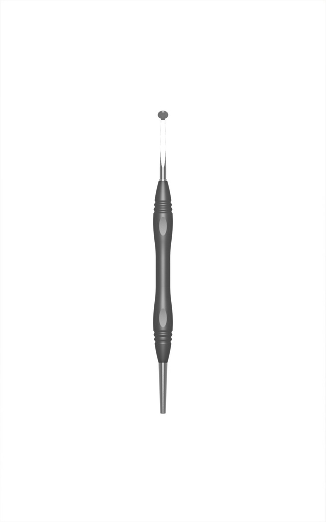 Root res. mirror, plane, rhodium, Ø 5 mm, PEEK handle (3)