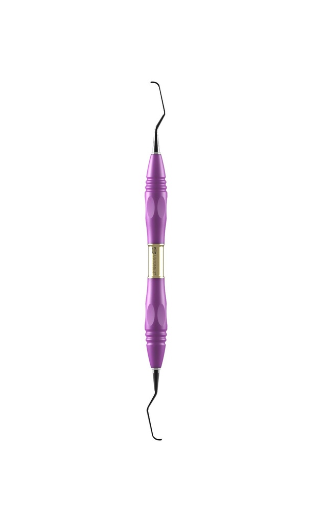 GRACEY, curette, 5/6, DLC coat., PEEK handle, pink (3)