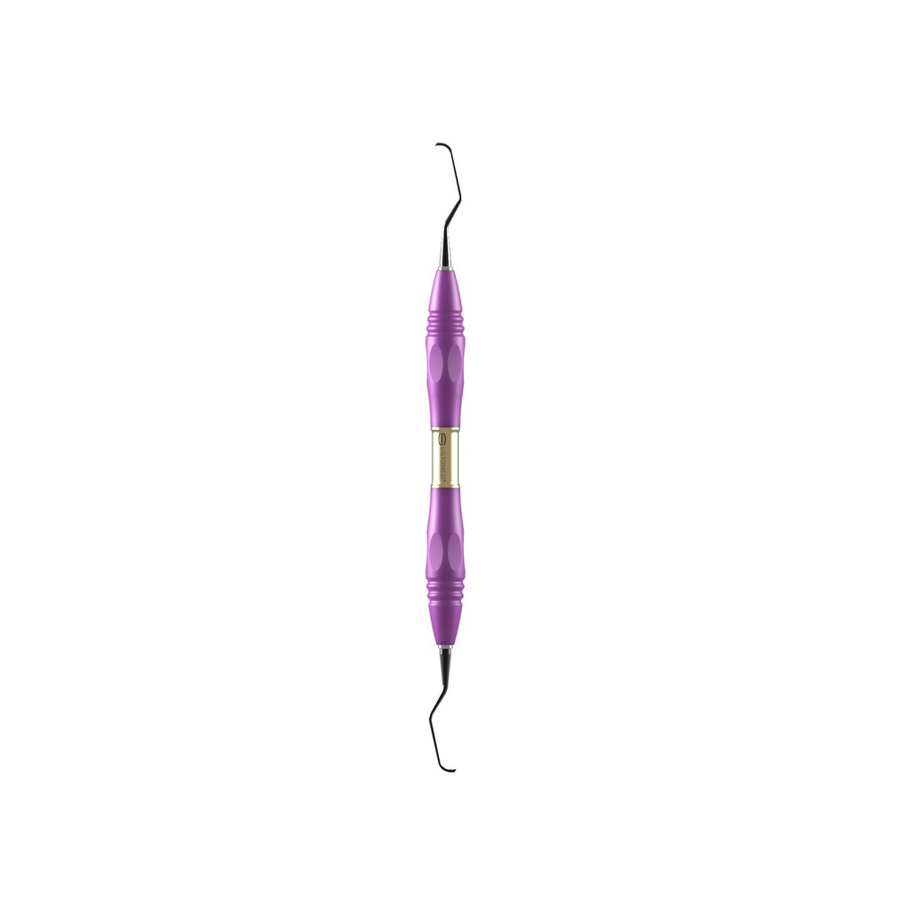 GRACEY, curette, 5/6, DLC coat., PEEK handle, pink (3)