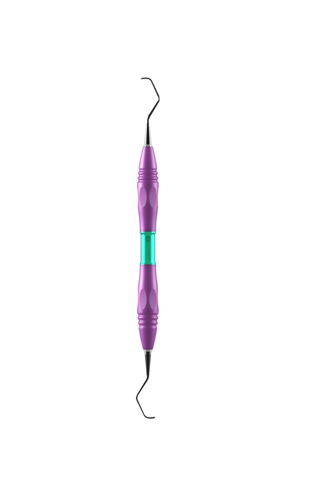 GRACEY, curette, 7/8, DLC coat., PEEK handle, pink (2)