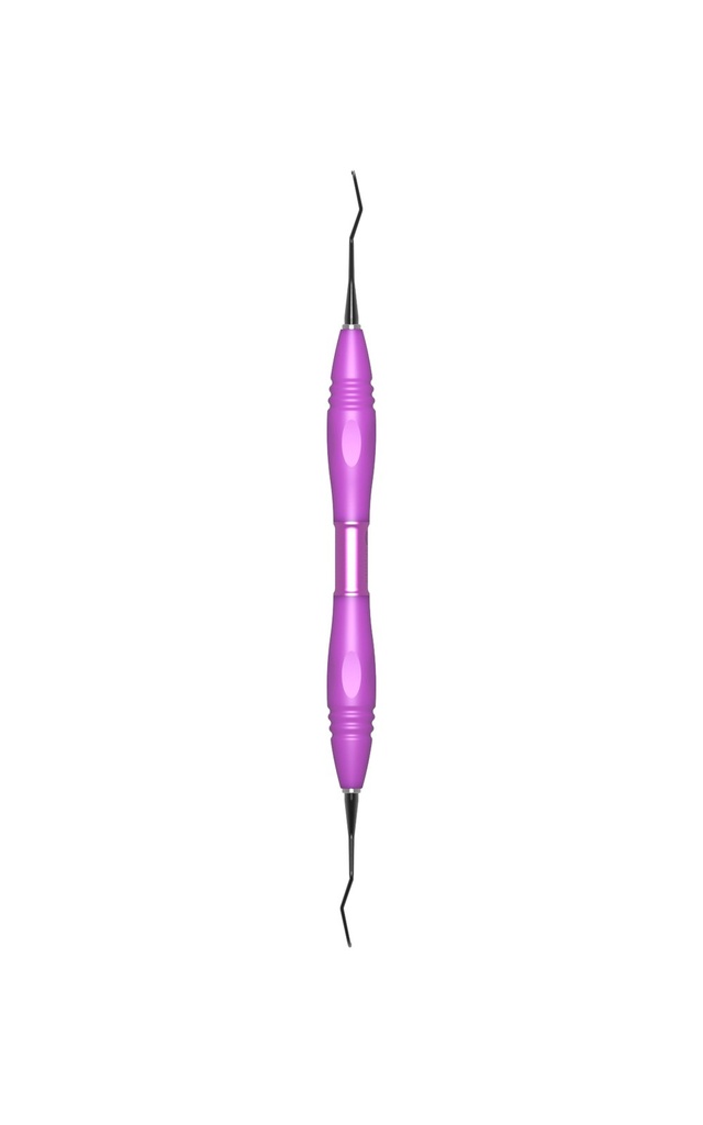 GRACEY, curette, 11/12, DLC coat., PEEK handle, pink (2)