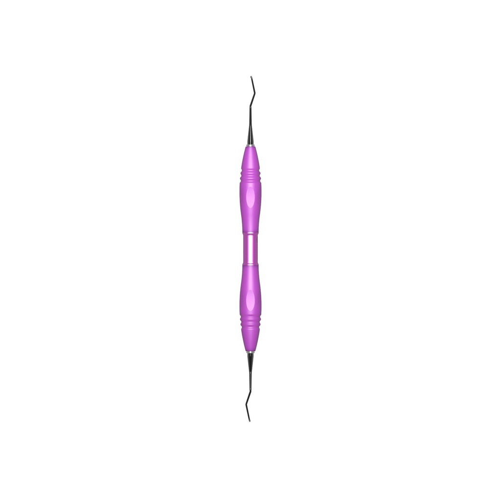 GRACEY, curette, 11/12, DLC coat., PEEK handle, pink (2)