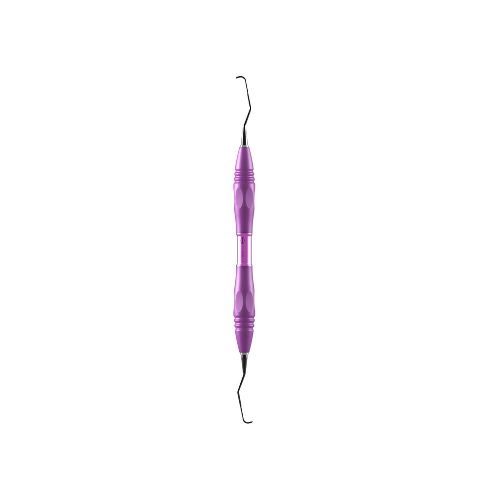 GRACEY, curette, 11/12, DLC coat., PEEK handle, pink (3)