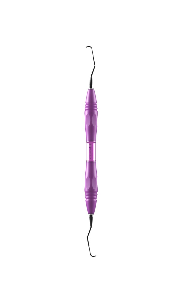 GRACEY, curette, 11/12, DLC coat., PEEK handle, pink (3)
