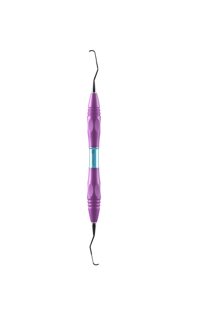 GRACEY, curette, 13/14, DLC coat., PEEK handle, pink (2)